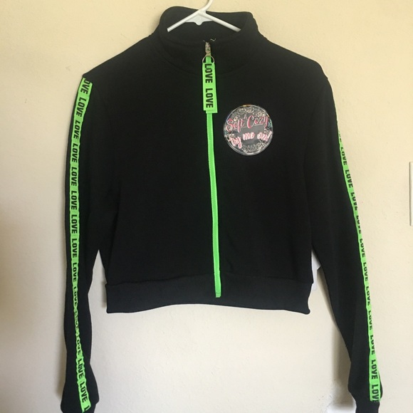 NWT Long Sleeve Crop Top Sweatshirt size M - Picture 1 of 3